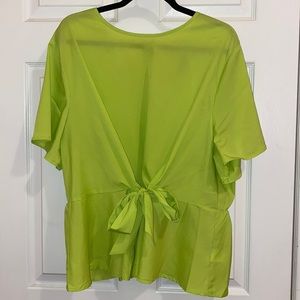 Lime green blouse